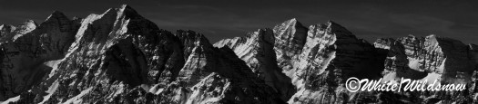 Pyramid on the right with the Maroon Bells on the left. I chose a super contrasty image as I wanted to add a bit of tint to the picture for final printing. Pyramid on the right with the Maroon Bells on the left. I chose a super contrasty image as I wanted to add a bit of tint to the picture for final printing.