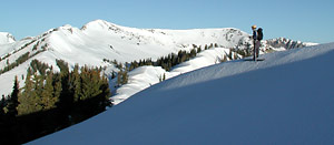 Looking at Raspberry Peak from the summit of Marble Peak. Looking at Raspberry Peak from the summit of Marble Peak.
