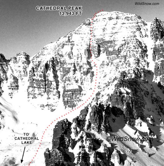 Dawson - Perlmutter Route, East Face Cathedral Peak Dawson - Perlmutter Route, East Face Cathedral Peak