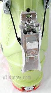Scarpa F1 lean lock, original version shown here has been improved over the years. Scarpa F1 lean lock, original version shown here has been improved over the years.
