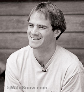 Jon Waterman during TV interview in 1991. Jon Waterman during TV interview in 1991.