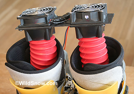 DIY backcountry skiing boot dryer does the job in a tenth the time as commercial models. DIY backcountry skiing boot dryer does the job in a tenth the time as commercial models.