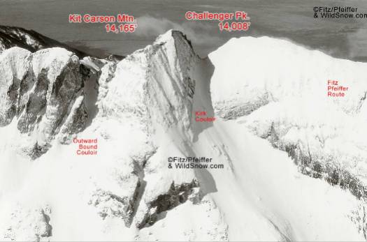 Challenger Peak, Colorado. North side. Challenger Peak, Colorado. North side.