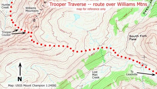 Trooper Traverse, Williams Mountains detail.