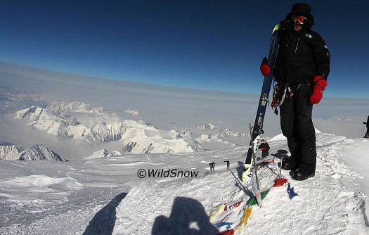 Jordan on the Denali summit, in his North Face Himalayan parka.