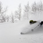 Hayden Kennedy getting in deep, Colorado. Photo by dad Michael.