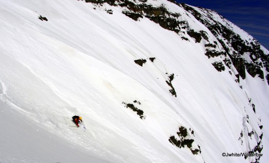 Vectors still attached to feet and doing well. East Face of Castle Peak, Colorado.