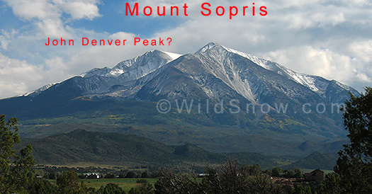 Mount Sopris, Colorado to be John Denver Peak?