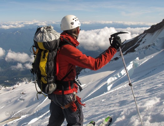 Backcountry ski equipment in the North Cascades