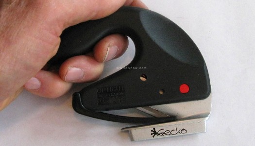 Gecko skin cutter for backcountry skiing.