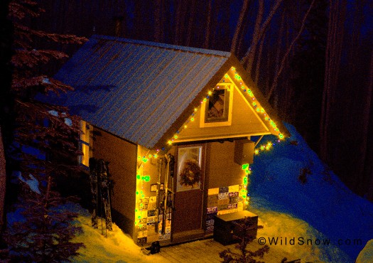 WildSnow HQ portahut, visitation by St Briggs is documented.