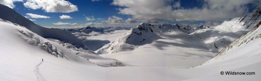 Clemenceau Icefields from Mt Shipton