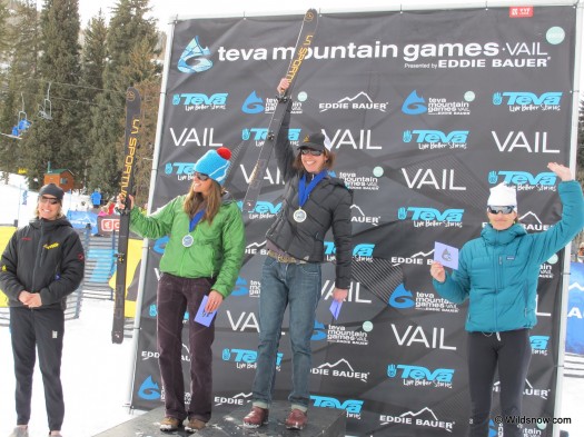 Winter Teva Mountain Games womens elite podium