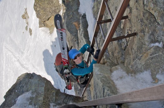 Ladders at the Pas de Chevres