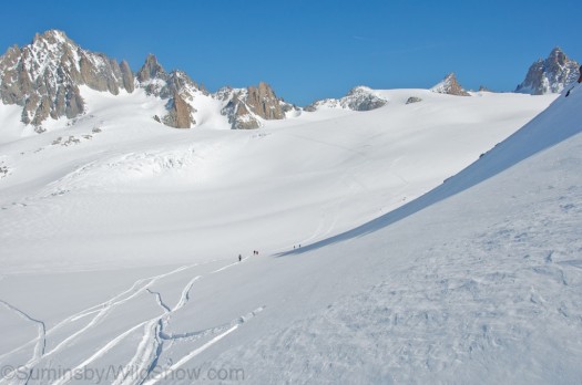 Looking east across the Glacier du Tour