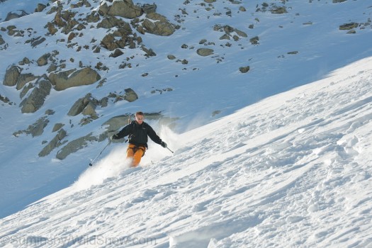 Enjoying turns in the Val d’ Arpette