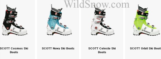 Scott 'Mountaineering' boot lineup for 2013 2014.