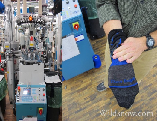 Darn Tough Vermont is very proud of their entirely seamless ultra thin ski sock. DTV was also the first company in the USA to order Vector knitting machines from Italy to create the seamless socks.