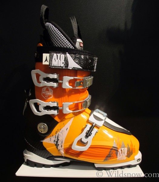 Atomic enters the tech boot market with the Waymaker line for 2013-14. Featured is the Carbon Waymaker 110 with Intuition liners. 1779 grams $699.