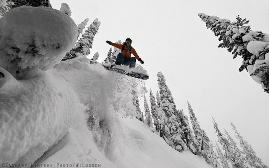 Zach getting dropping some classic Kootenay pillows