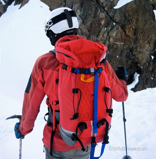 30 liter Cilogear backcountry ski mountaineering pack. 