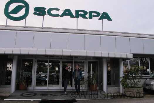 We are excited to have been guests of Scarpa and the Parisotto family. That's me with CEO Sandro in front of their main Asolo, Italy factory and offices.