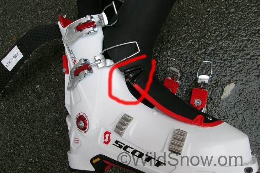 One of the problems with 'cabrio' tongue ski boot shells is if you want touring comfort the tongue needs to bend, but it also can provide lots of beef if it's stiff. One of the problems with 'cabrio' tongue ski boot shells is if you want touring comfort the tongue needs to bend, but it also can provide lots of beef if it's stiff.