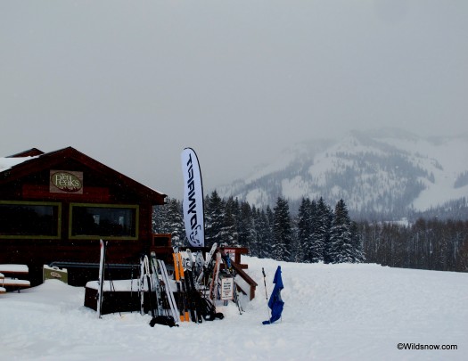The Ten Peaks warming hut had amazing snowy views of Crested Butte in the distance.