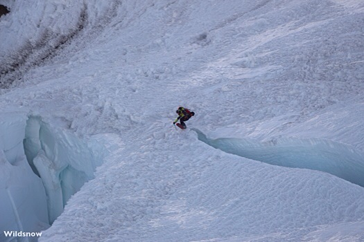 Aaron sending the final shrund at the bottom of Crosson Aaron sending the final shrund at the bottom of Crosson