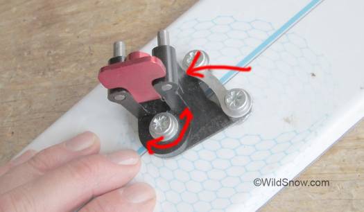 Gignoux heel unit (1 binding, 40 grams with screws).