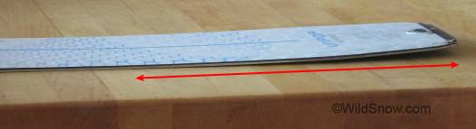 Nano tail rocker is about 27 cm for our 180cm testers. Nano tail rocker is about 27 cm for our 180cm testers.