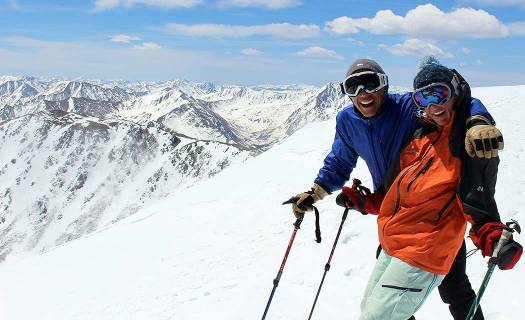Bracing 70 mph gusts on the summit.