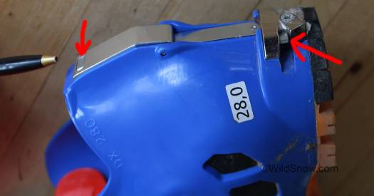 Another view of the cuff lock system. Another view of the cuff lock system.