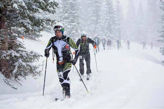 12,000 feet of vert, 25 miles long crossing our local ski areas -- Snowmass, Buttermilk, Aspen Highlands, Aspen Mountain -- a true human powered ski race. 12,000 feet of vert, 25 miles long crossing our local ski areas -- Snowmass, Buttermilk, Aspen Highlands, Aspen Mountain -- a true human powered ski race.