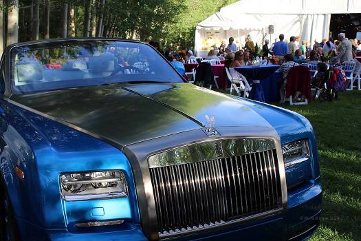Where but in Aspen -- park the Rolls on the lawn and have a cocktail.