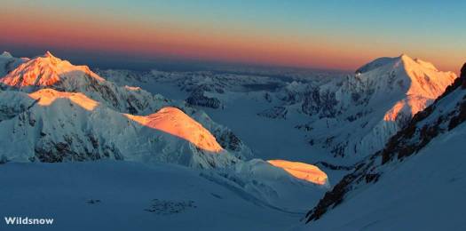 Mother Sultana to the right Son to the left. Hard to get our heads around the fact we were on top of both peaks not too many days ago. Mother Sultana to the right, Son Hunter to the left. Hard to get our heads around the fact we were on top of both peaks not too many days ago.