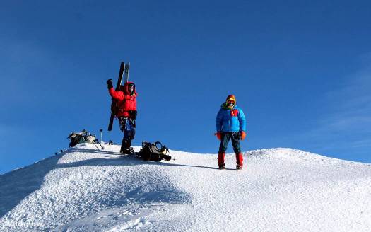 Anton and Evan elated to be on the summit of Denali. Lots of work to get here. Anton and Evan elated to be on the summit of Denali. Lots of work to get here.