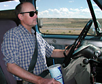 Driving our 1987 Suburban to the trailhead. Driving our 1987 Suburban to the trailhead.