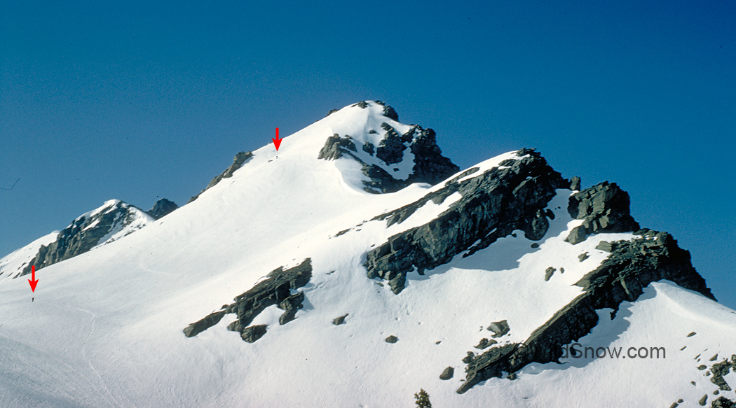 Head Peak was skied along the way, during first Bugaboo ski traverse 1959.