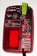 Back of Mammut Barryvox  circa 2006, at this time the most compact beacon on the market.