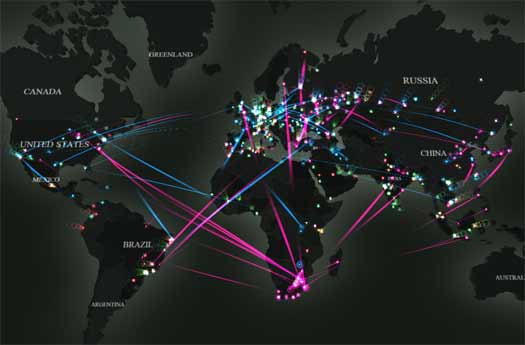 Cyberwar is depicted in real-time at kaspersky.com, prepare to be amazed. Cyberwar is depicted in real-time at kaspersky.com, prepare to be amazed.