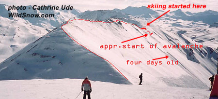 This is perhaps the view Cathrine had when she witnessed the avalanche from the top of the ski resort. This is perhaps the view Cathrine had when she witnessed the avalanche from the top of the ski resort.