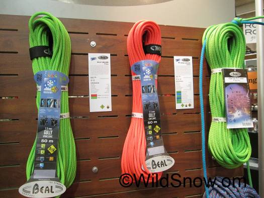 I always glance at the ropes in the climbing product ghetto, it's overwhelming but a few are always tempting as ski and glacier cords. I always glance at the ropes in the climbing product ghetto, it's overwhelming but a few are always tempting as ski and glacier cords.