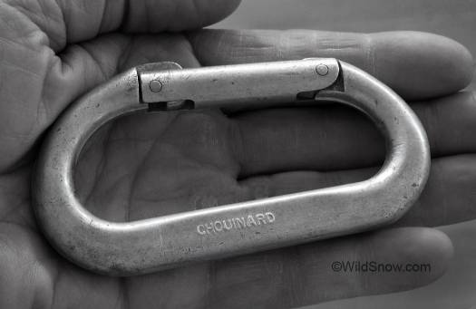 Chouinard carabiner circa 1970s, root of Black Diamond Equipments. Chouinard carabiner circa 1970s, root of Black Diamond Equipment.