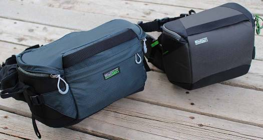 The belt pack of the Professional is larger than the Panorama. In addition to stowing camera gear, I've found it a handy place for other stuff like snacks, sunscreen and sunglasses. The belt pack of the Professional is larger than the Panorama. In addition to stowing camera gear, I've found it a handy place for other stuff like snacks, sunscreen and sunglasses.