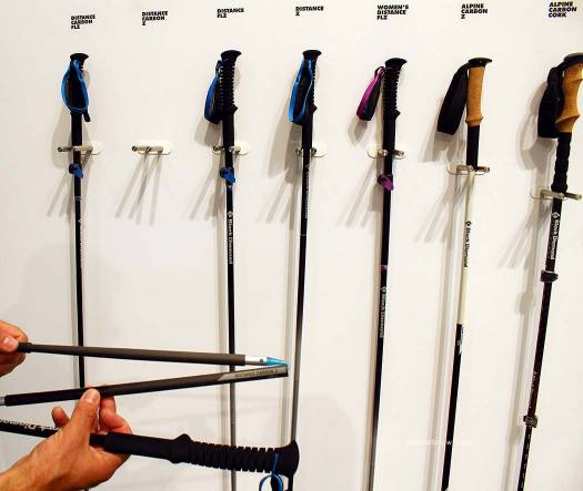 Black Diamond Carbon Z 120 cm pole folds to just over 15.5" making them easy to stow away in your pack when not in use. Black Diamond Carbon Z 120 cm pole folds to just over 15.5" making them easy to stow away in your pack when not in use.
