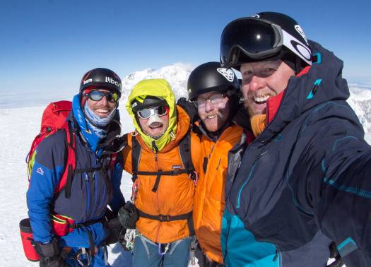 Me and the Big3 boys on top of Mount Foraker.