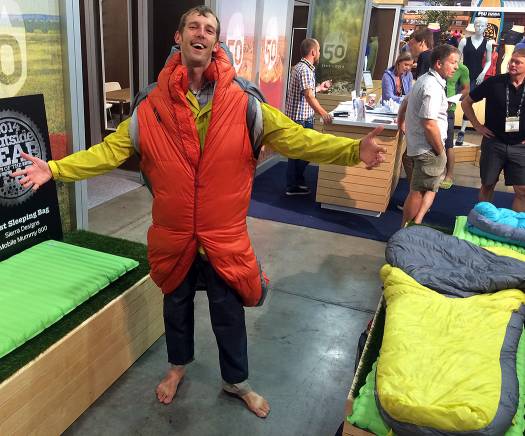 Arm holes and leg openings mean you don't need to leave your cozy cocoon for late night jaunts to the latrine or early morning cups of coffee. Arm holes and leg openings mean you don't need to leave your cozy cocoon for late night jaunts to the latrine or early morning cups of coffee.