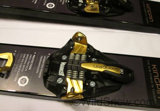 Another view, the toe locks for touring as with most other tech bindings. Another view, the toe locks for touring as with most other tech bindings.