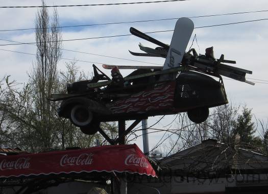 This is probably famous, viewed while driving through Chillan, Chile. But I should probably publish my own shot of it. This is probably famous, viewed while driving through Chillan, Chile. But I should probably publish my own shot of it.